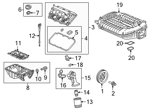 2022 Honda Ridgeline Engine Parts Diagram