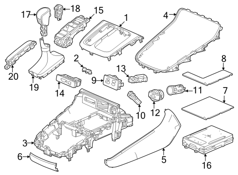 2023 Honda CR-V HOLDER ASSY- (2 USB) Diagram for 8A360-3T0-J01