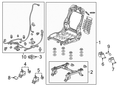 2022 Honda Pilot Tracks & Components Diagram 2