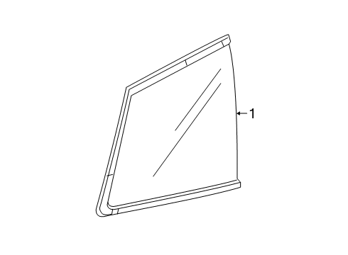 2022 Honda Passport Glass & Hardware - Quarter Panel Diagram