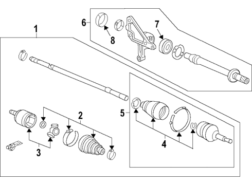 2022 Honda Accord Axle Shafts & Joints, Drive Axles Diagram