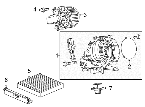 2024 Honda Odyssey Blower Motor & Fan Diagram 2