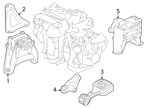 2023 Honda Accord MTG RUB ASSY-, TRNS Diagram for 50850-30B-A51