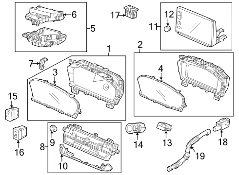 2023 Honda Pilot CONT *NH854L* Diagram for 79600-T90-A51ZB