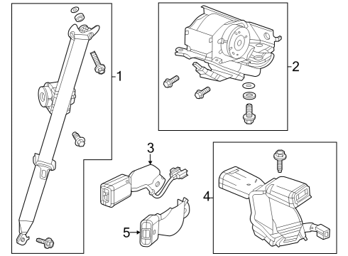 2024 Honda Pilot OTR ST, R- *NH900L* Diagram for 04824-T90-A00ZA