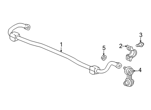 2023 Honda Civic Stabilizer Bar & Components - Rear Diagram 2