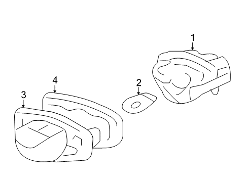 2022 Honda HR-V License Lamps Diagram