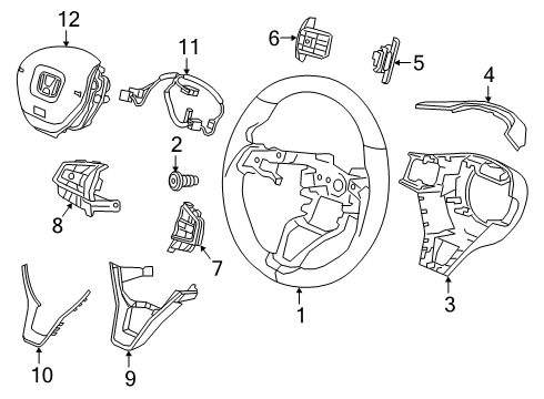 2022 Honda Insight Steering Column & Wheel, Steering Gear & Linkage Diagram 5