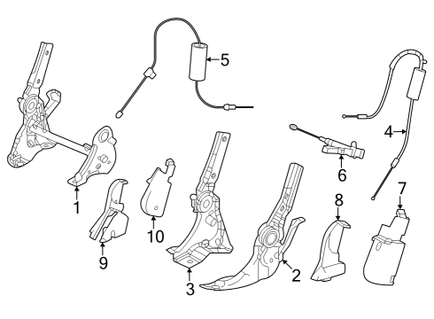 2023 Honda Pilot Third Row Seats Diagram 1