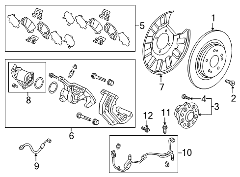 2018 Honda Odyssey SET, RR Diagram for 01466-THR-A01