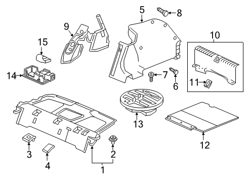 2022 Honda Insight Interior Trim - Rear Body Diagram