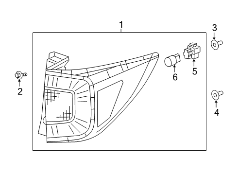 2023 Honda Passport Tail Lamps Diagram