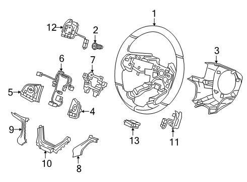 2023 Honda Odyssey GRIP *R183L* Diagram for 78501-THR-A10ZC