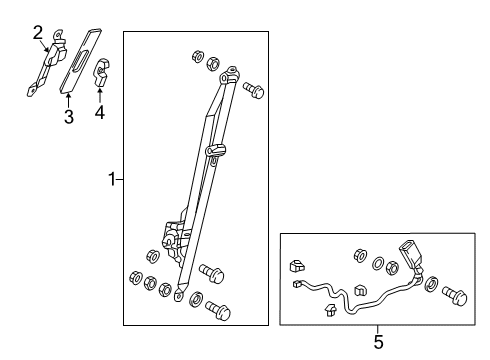 2022 Honda Insight Seat Belt Diagram 1