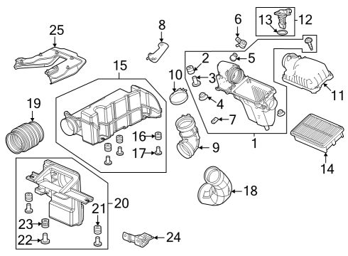 2023 Honda CR-V ELEMENT ASSY-, AIR/C Diagram for 17220-64A-A00