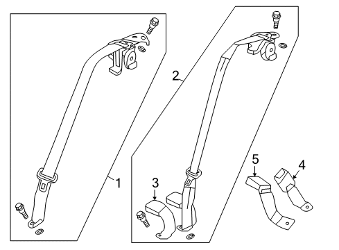 2022 Honda Accord Seat Belt Diagram 2