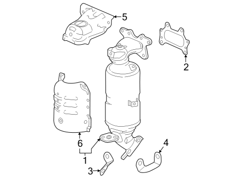 2023 Honda CR-V Hybrid Exhaust Manifold Diagram