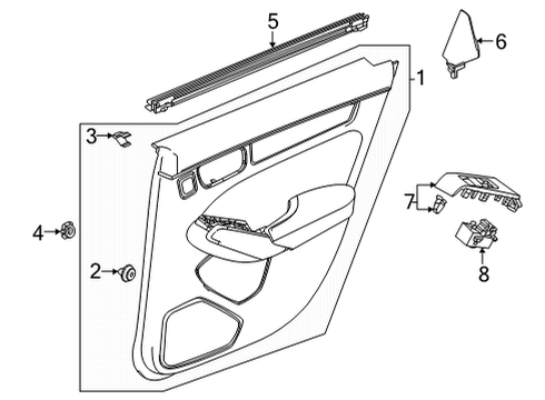 2023 Honda Civic Rear Door Diagram 3