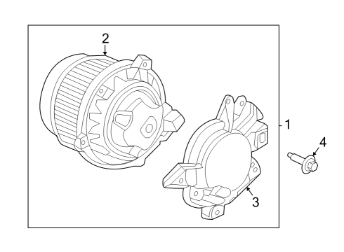 2023 Honda Pilot Blower Motor & Fan Diagram 2