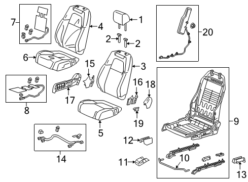 2022 Honda CR-V Hybrid Heated Seats Diagram 3