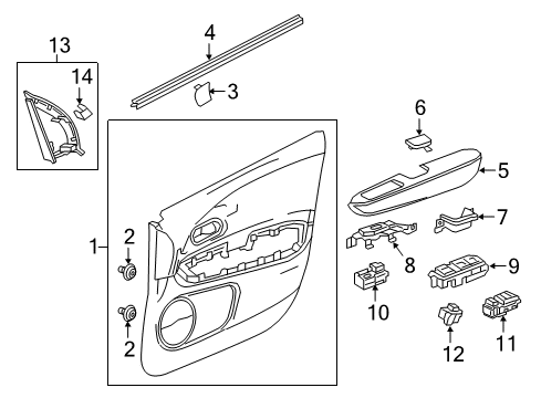 2022 Honda HR-V Front Door Diagram 2