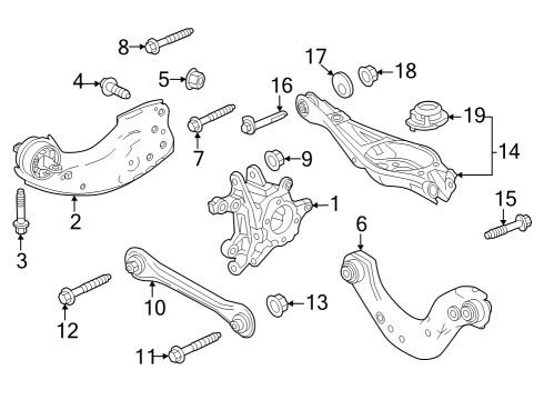 2023 Honda Accord UPPER ARM COMP, RR Diagram for 52520-30A-A00