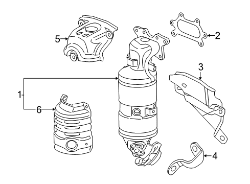 2022 Honda HR-V Exhaust Manifold Diagram