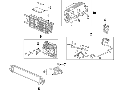 2022 Honda Insight Hybrid Components, Battery, Cooling System Diagram