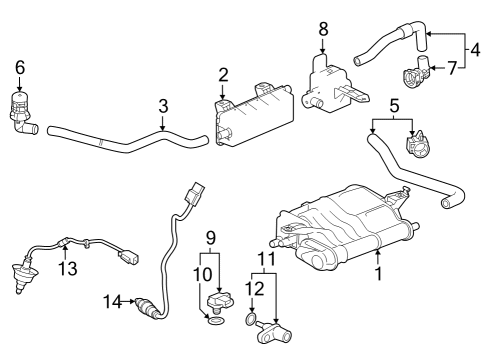 2024 Honda Accord CANISTER ASSY Diagram for 17300-30B-A01