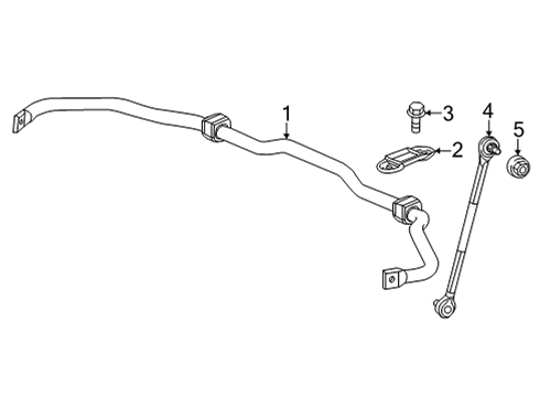 2022 Honda Civic Stabilizer Bar & Components - Front Diagram 2