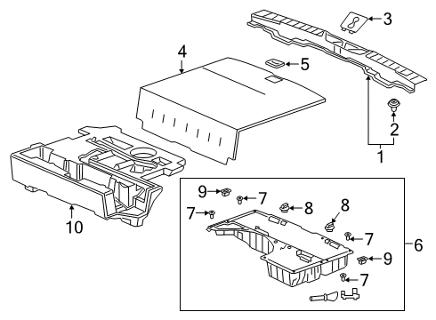 2022 Honda Passport Interior Trim - Rear Body Diagram