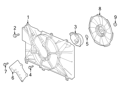 2024 Honda Accord FAN, COOLING Diagram for 19020-66V-A11