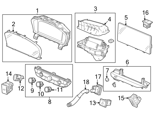 2023 Honda Accord SENSOR, HUMIDITY Diagram for 80590-3A0-A01