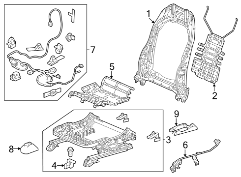 2024 Honda CR-V Tracks & Components Diagram 2