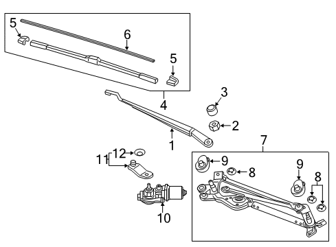 2022 Honda HR-V Wipers Diagram 3