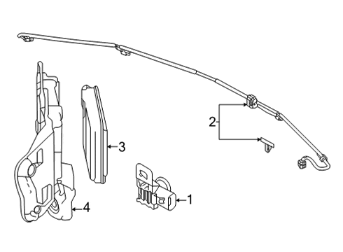 2022 Honda Civic RADAR SUB-ASSY-, L Diagram for 36936-T47-A11