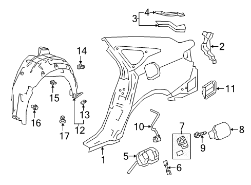 2022 Honda Accord Fuel Door Diagram