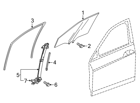 2022 Honda Accord Front Door Diagram 1