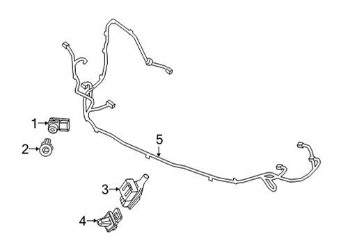 2023 Honda Odyssey Electrical Components - Front Bumper Diagram