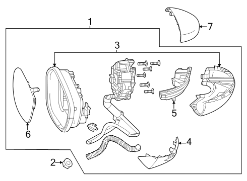 2023 Honda HR-V LIGHT, R- SIDE TURN Diagram for 34300-3W0-A01