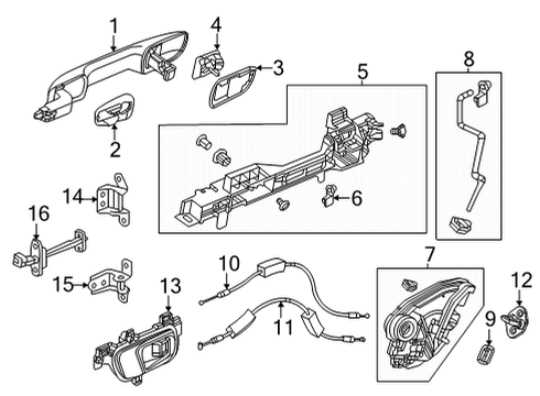 2023 Honda Civic BASE, R- RR Diagram for 72642-T60-A71