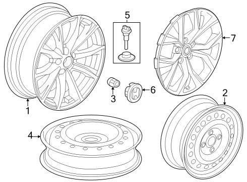 2024 Honda CR-V W-DISK (18X7 1/2J) Diagram for 42700-3A0-A81