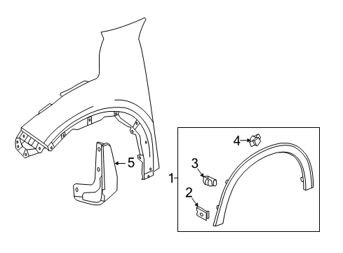 2022 Honda HR-V Exterior Trim - Fender Diagram