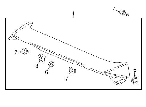 2023 Honda Odyssey GARNISH *NH877P* Diagram for 74950-THR-A12ZM