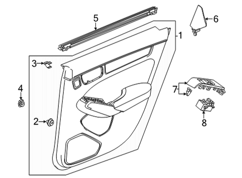 2023 Honda Civic WTHSTP, RR- R DOOR Diagram for 72835-T20-A01