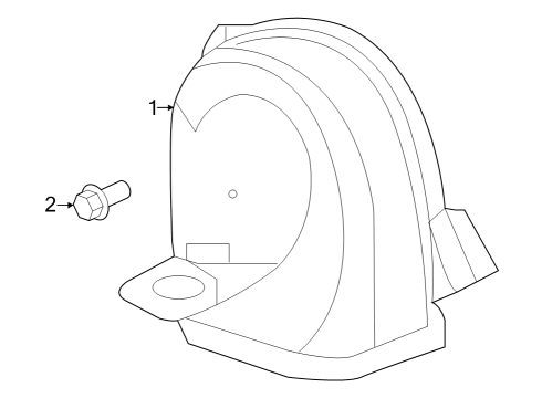 2023 Honda Pilot HORN ASSY- (HIGH) Diagram for 38150-T90-A01