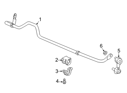 2024 Honda Odyssey Stabilizer Bar & Components - Rear Diagram