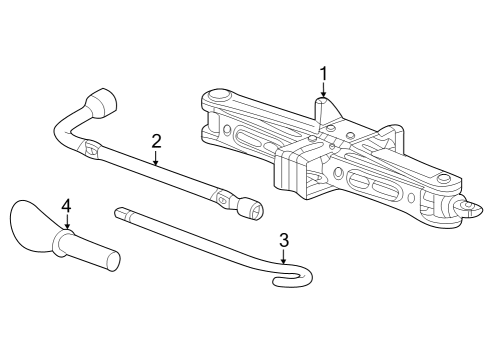 2024 Honda Pilot Jack & Components Diagram