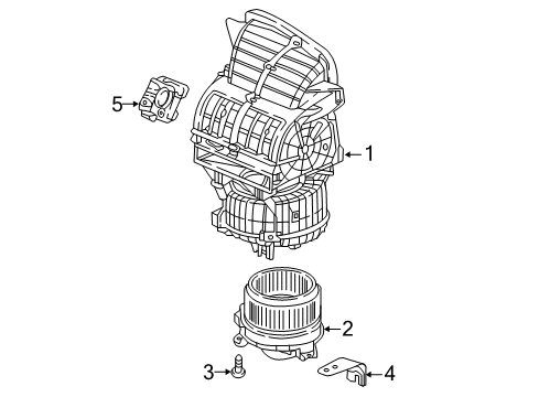 2024 Honda Odyssey Blower Motor & Fan Diagram 1