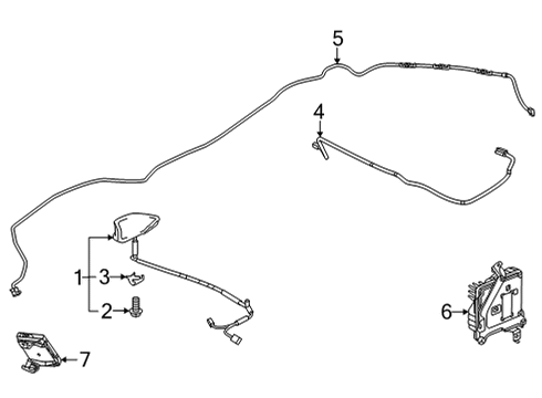 2023 Honda Civic ANTENNA *YR659P* Diagram for 8A150-T20-A11ZJ